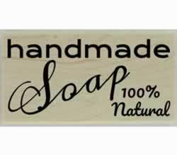 100% Natural Handmade Soap Custom Stamp - 3" X 1.5" - Stamptopia