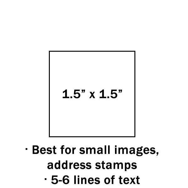 1.5" X 1.5" Custom Stamp - Stamptopia