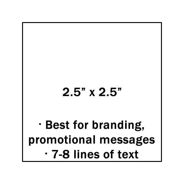 2.5" X 2.5" Custom Stamp - Stamptopia