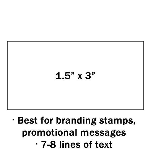 3" X 1.5" Custom Stamp - Stamptopia