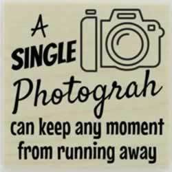 A Single Photograph Custom Stamp - 1.5" X 1.5" - Stamptopia