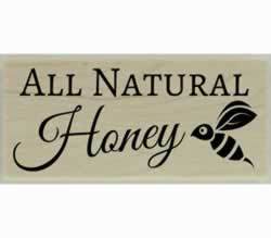 All Natural Honey Stamp - 2" X 1" - Stamptopia