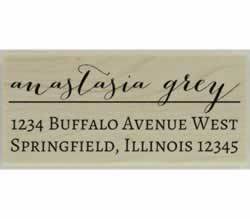Anastasia Custom Return Address Stamp - 2.5" X 1.25" - Stamptopia