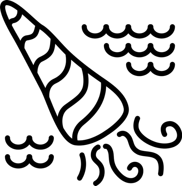 Ancient Shellfish Rubber Stamp - Stamptopia