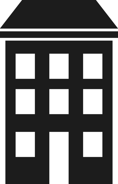 Apartment Building Rubber Stamp - Stamptopia