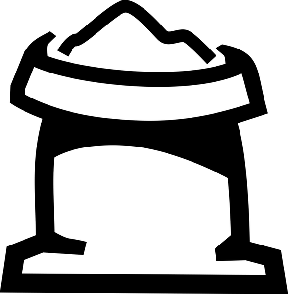 Bag Of Flour Rubber Stamp - Stamptopia