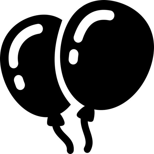 Balloons Rubber Stamp - Stamptopia