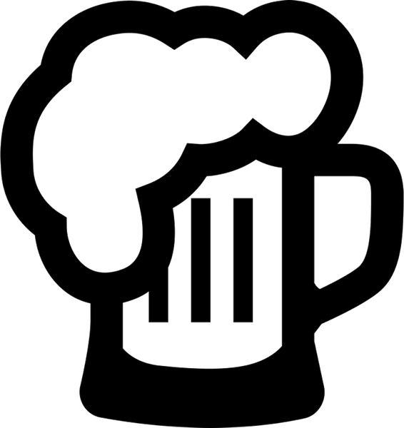 Beer Foaming Over Mug Rubber Stamp - Stamptopia