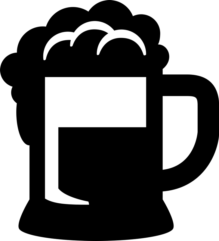 Beer Mug With Froth Rubber Stamp - Stamptopia
