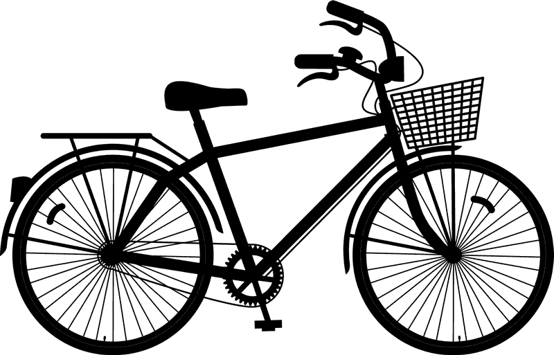 Bicycle With A Basket Stamp - Stamptopia