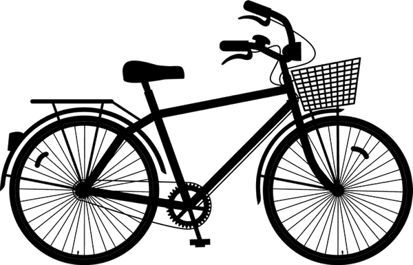 Bicycle With A Basket Stamp - Stamptopia