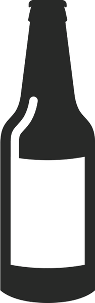 Blank Beer Bottle Rubber Stamp - Stamptopia