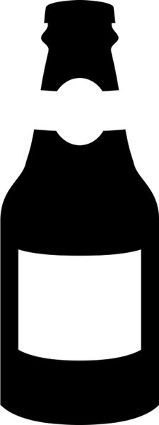 Blank Label Beer Bottle Rubber Stamp - Stamptopia