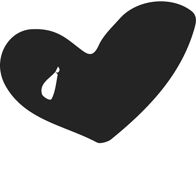 Bold Asymmetrical Heart Stamp - Stamptopia