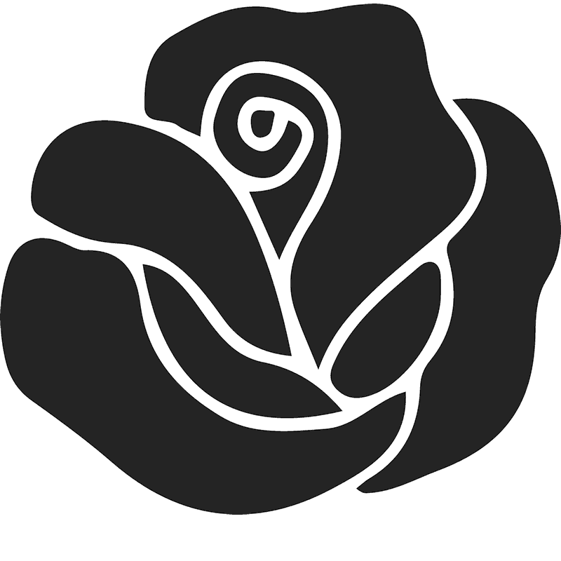 Bold Blooming Rose Rubber Stamp - Stamptopia