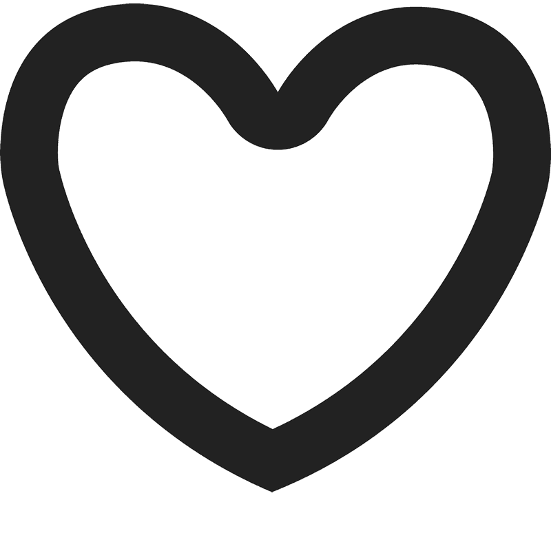 Bold Heart Rubber Stamp - Stamptopia