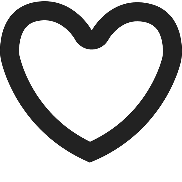 Bold Heart Rubber Stamp - Stamptopia