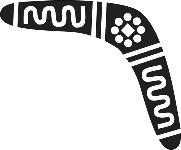 Boomerang Rubber Stamp - Stamptopia