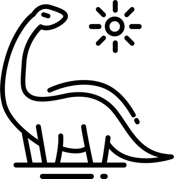 Brontosaurus Rubber Stamp - Stamptopia
