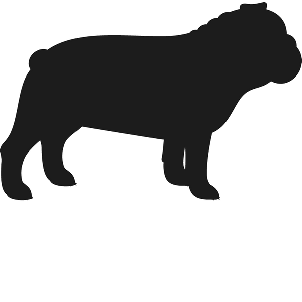 Bulldog Stamp (Silhouette) - Stamptopia
