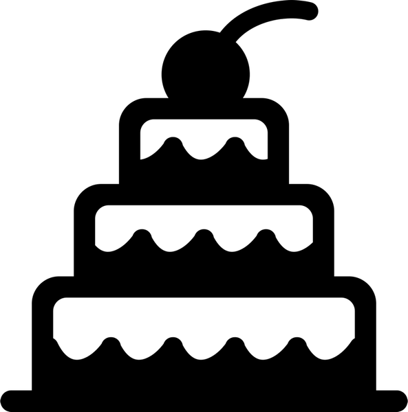 Cake With Cherry On Top Rubber Stamp - Stamptopia