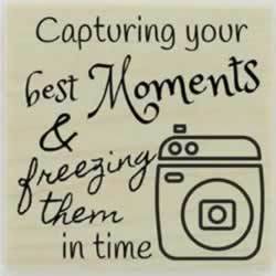 Capturing Your Moments Custom Stamp - 1.5" X 1.5" - Stamptopia
