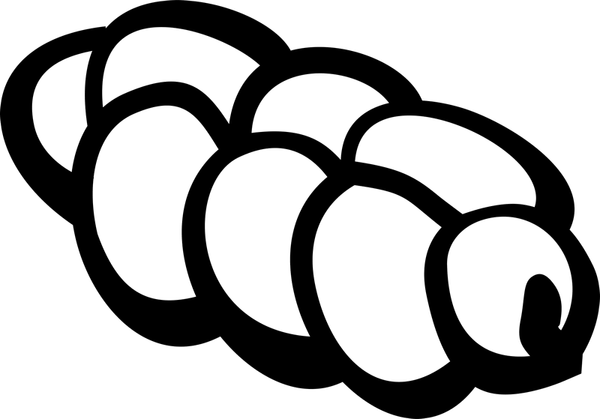 Challah Bread Rubber Stamp - Stamptopia