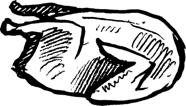 Chicken Rubber Stamp - Stamptopia