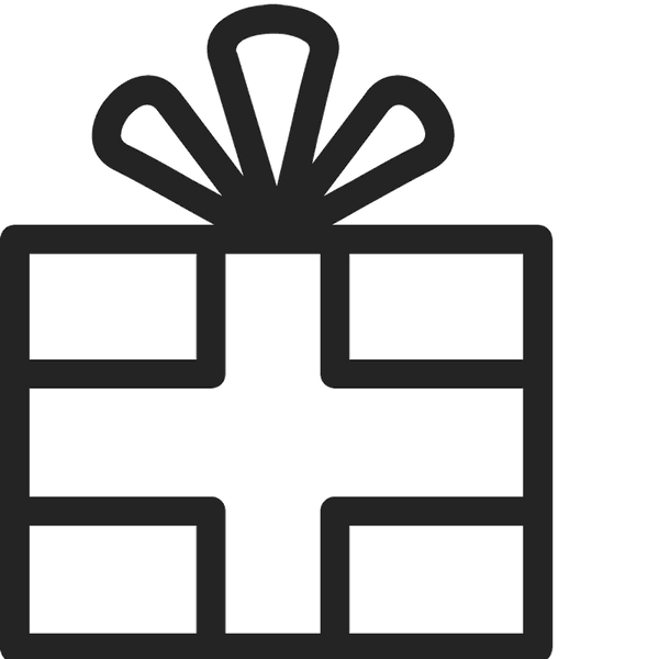 Christmas Gift Outline Stamp - Stamptopia