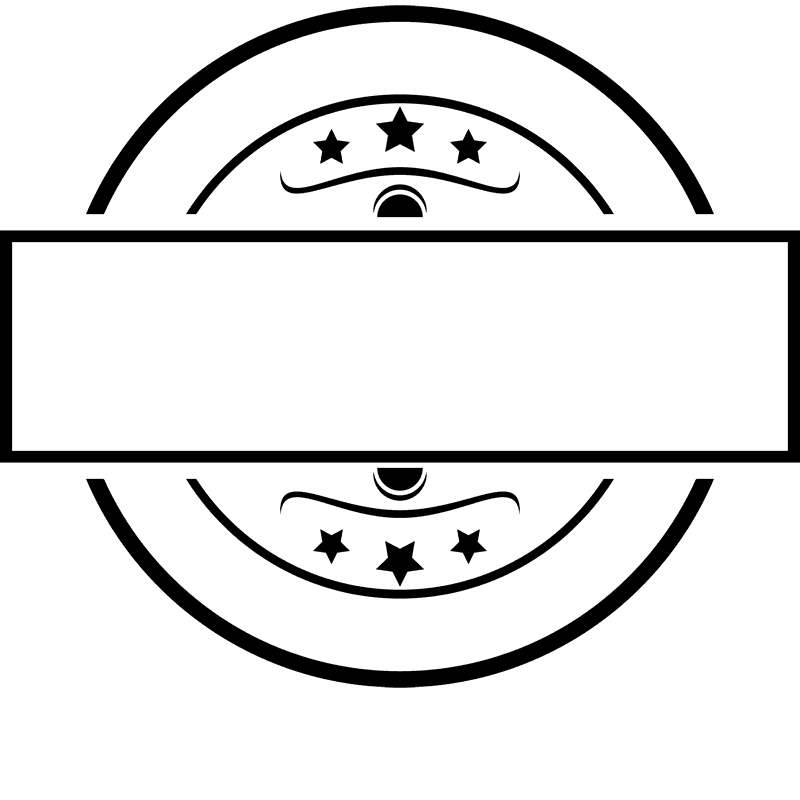 Circular Display Rubber Stamp - Stamptopia
