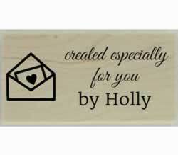 Created Especially For You Custom Stamp - 1.5" X 0.75" - Stamptopia