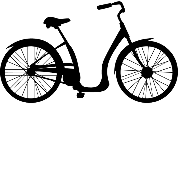 Cruiser Bicycle Rubber Stamp - Stamptopia