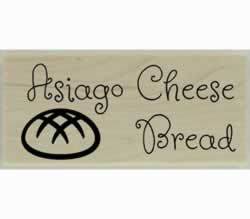 Custom Asiago Cheese Bread Stamp - 2" X 1" - Stamptopia