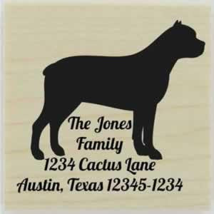 Custom Cane Corso Stamp Design 1 - 1.5" X 1.5" - Stamptopia