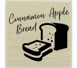 Custom Cinnamon Apple Bread Stamp - 1.5" X 1.5" - Stamptopia