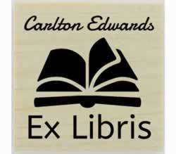 Custom Ex Libris Book Stamp - 1.5" X 1.5" - Stamptopia