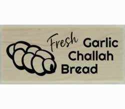 Custom Flavored Challah Bread Design Stamp - 2" X 1" - Stamptopia