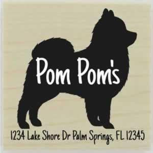 Custom Pomeranian Stamp Design 1 - 1.5" X 1.5" - Stamptopia