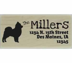 Custom Pomeranian Stamp Design 3 - 2.5" X 1" - Stamptopia