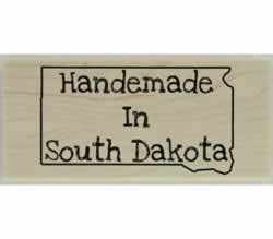 Custom South Dakota Stamp Design 5 - 2.5" X 1.25" - Stamptopia