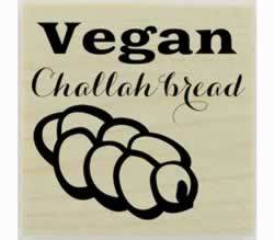 Custom Vegan Challah Bread Stamp - 1.5" X 1.5" - Stamptopia
