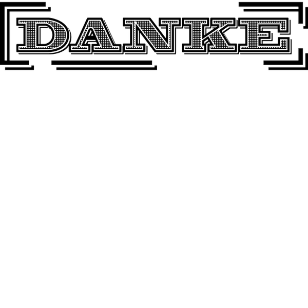 'Danke' Retro Stamp - Stamptopia