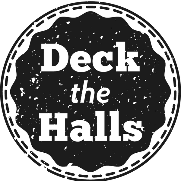 Deck The Halls Distressed Stamp - Stamptopia
