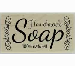 Decorative 100% Natural Handmade Soap Stamp - 3" X 1.5" - Stamptopia