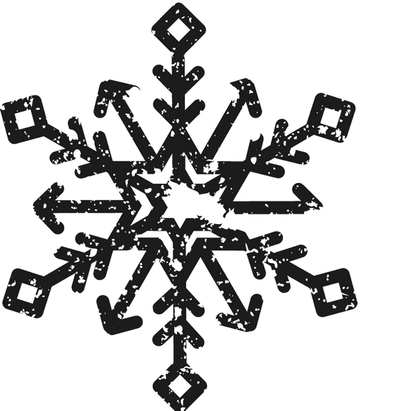 Distressed Snowflake Stamp - Stamptopia