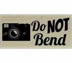 Do Not Bend Custom Rubber Stamp - 2.5" X 1" - Stamptopia