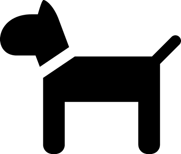 Dog Silhouette Rubber Stamp - Stamptopia