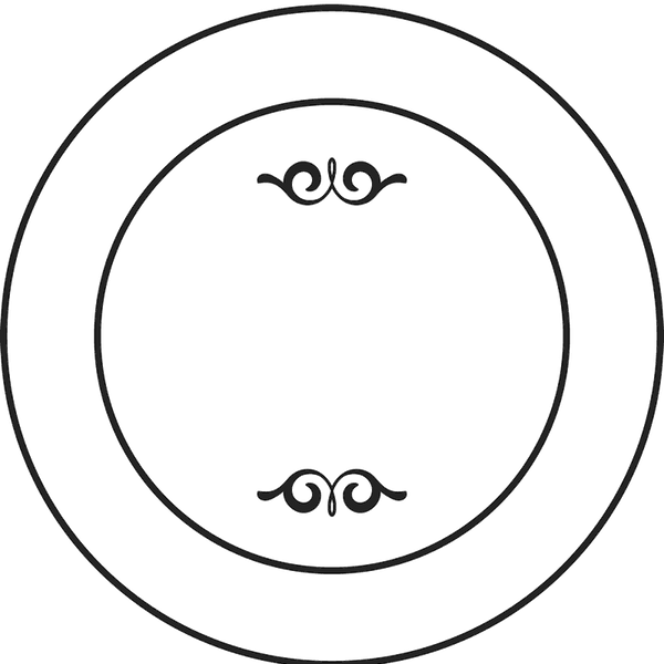 Dueling Circles Rubber Stamp - Stamptopia