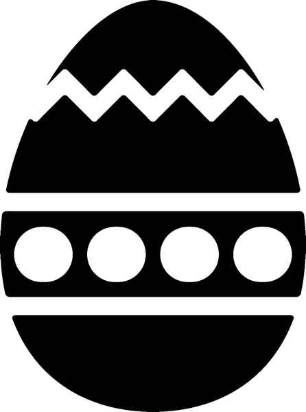 Easter Egg Rubber Stamp - Stamptopia