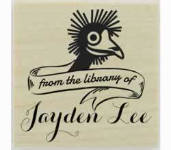 Emu From The Library Of Stamp - 1.5" X 1.5" - Stamptopia